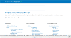 Desktop Screenshot of gesundheitsseiten24.de